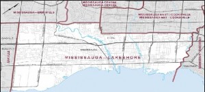 Mississaga Lake shore map