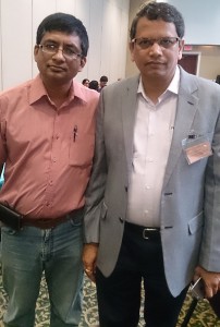 Sounder Dilipan with Vijay M Chauthaiwale BJP Canada Toronto